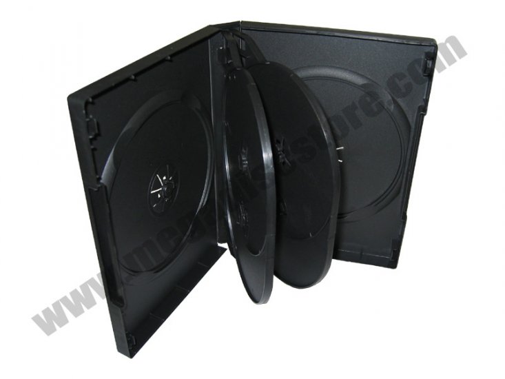 27mm DVD Case 6-in-1 Black 20 pcs/Pack - Click Image to Close