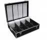 New MegaDisc 1000 Mess-Free Aluminum CD DVD Storage Case Holder Box Black W Removable Trolley Free Shipping