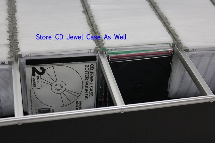 New MegaDisc 1000 CD DVD BLU-RAY PREMIUM ALUMINUM CASE BLACK FREE SHIPPING - Click Image to Close