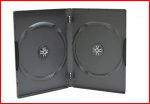 New MegaDisc Premium Black 2 Disc DVD Case Box Holder 14mm Standard Size Double Free Shipping