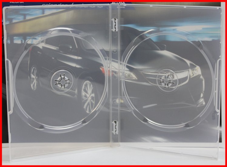 100 Pk 14mm DVD Case Double Super Clear Dual 2 Discs Holder Box Premium - Click Image to Close