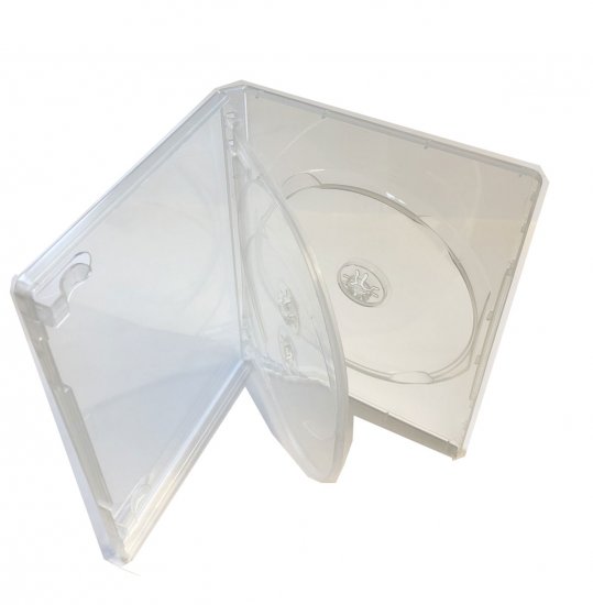 MegaDisc 1 Clear DVD Replacement case Hold 3 Discs with a Flap Tray Free Shipping - Click Image to Close