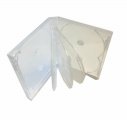 New MegaDisc 25mm Clear DVD Replacement Storage Case Hold 10 Discs Flap Trays Free Shipping