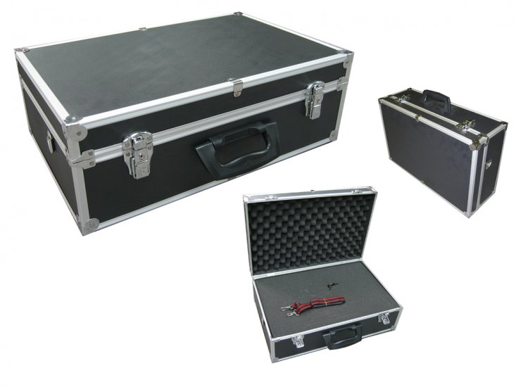 Black Aluminum Multi Purpose Case for Tool/Gun/Camera and More - Click Image to Close