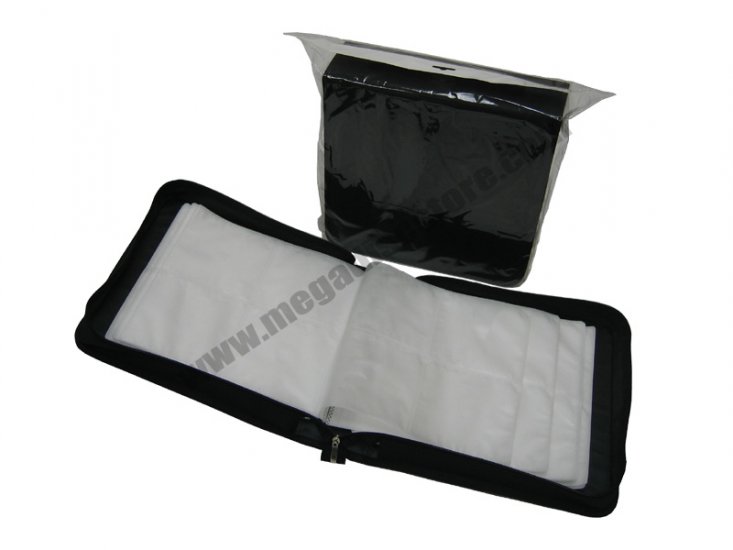 240 CD DVD STORAGE WALLET HOLDER CARRY CASE SLEEVE BLACK - Click Image to Close