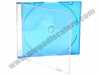 5.2mm Slim CD Jewel Case Single Disc Blue Transparent 50 Pcs Pack Free Shipping