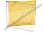 5.2mm Slim CD Jewel Case Single Disc Orange Transparent 50 Pcs Pack Free Shipping