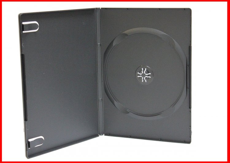 New 9mm DVD Case Single Black 1 Disc Premium Quality MegaDisc Brand 100 Pk - Click Image to Close
