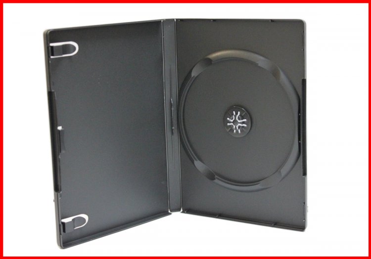 New MegaDisc Premium Black 1 Disc DVD Case Box Holder 14mm Standard Size Single Free Shipping - Click Image to Close