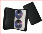 80 CD/DVD Wallet Black