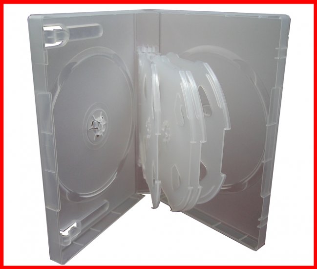 27mm MULTI DVD CASE Frosty Clear (hold 10 Discs) 20 Pk - Click Image to Close