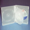 27mm DVD Case 4-in-1 Translucent White 10 Pack