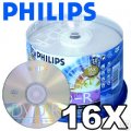 Philips DVD-R 16x 4.7GB White Inkjet Printable 50 Pack