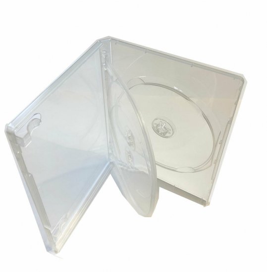 MegaDisc 25 Clear DVD Replacement Storage case Hold 3 Discs with a Flap Tray box Free Shipping - Click Image to Close