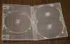 Scanavo Crystal Clear Standard Size 3 DVD Case Box 14mm Triple Discs Holder W/O Flap Tray
