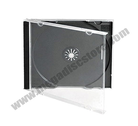 10.4mm Standard CD Jewel Case Single Black 50 Pcs Pack Premium Free Shipping - Click Image to Close