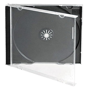 10.4mm Standard CD Jewel Case Single Black 50 Pcs Pack Premium Free Shipping - Click Image to Close