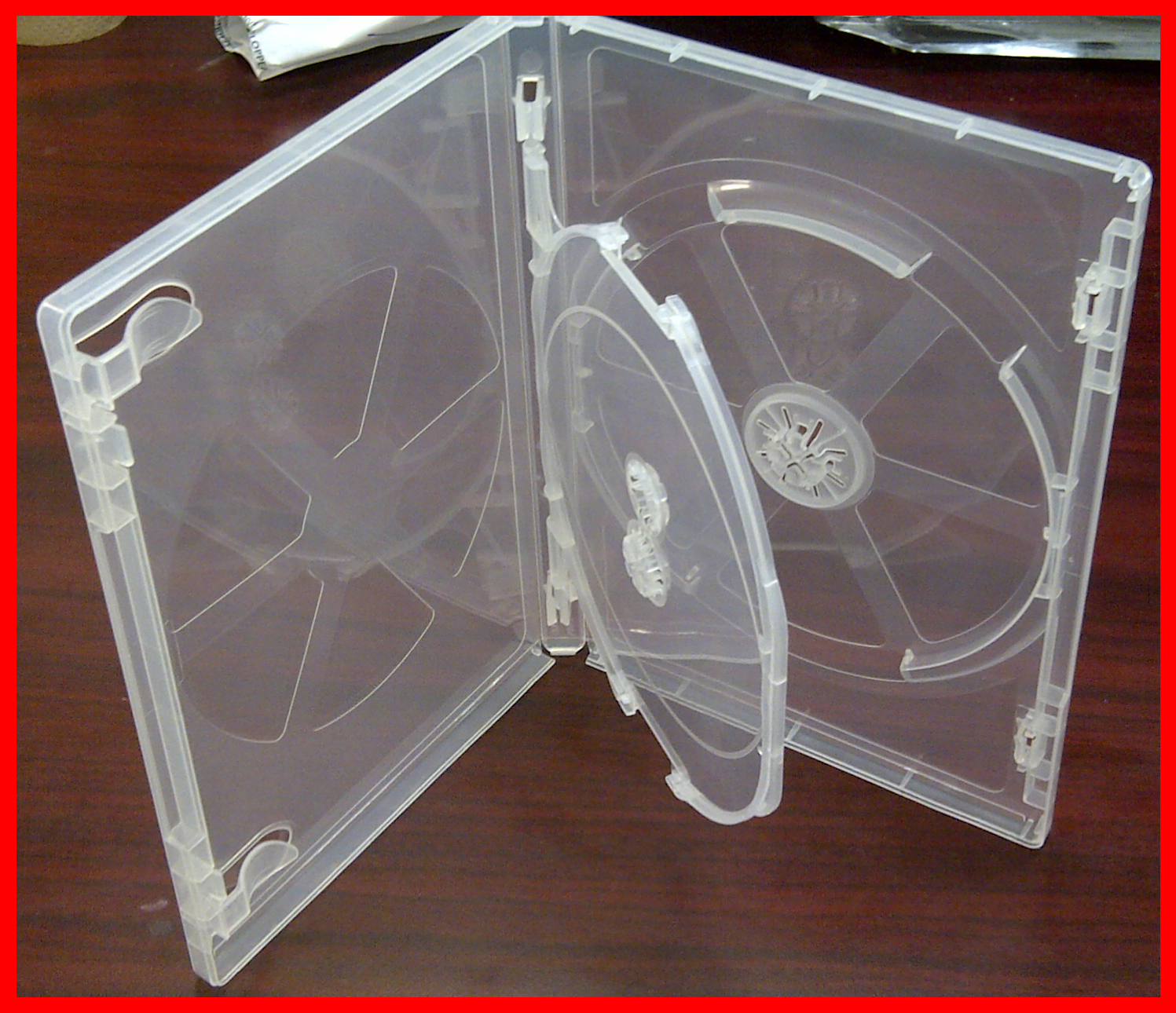 14mm Viva Premium Super Clear Triple 3 Discs DVD Cases - Click Image to Close