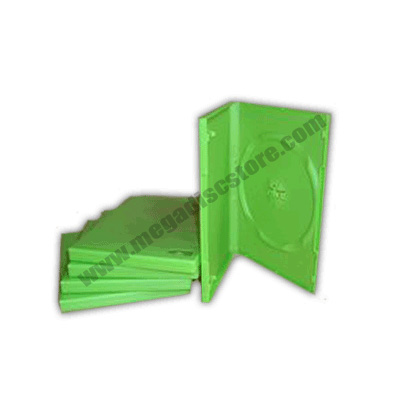 14mm DVD Case Single Green 25pcs/pack - Click Image to Close