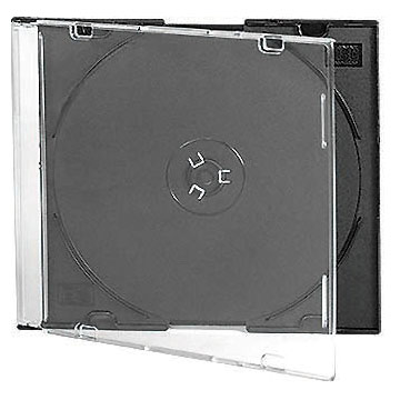 5.2mm Slim CD Jewel Case Single disc Black Tray 50 Pcs Pack Free Shipping - Click Image to Close