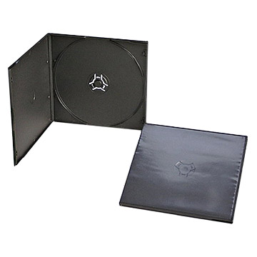 5.2mm Poly CD Case Single Black 50 Pack - Click Image to Close
