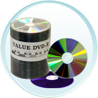 JVC Taiyo Yuden DVD-R 16x 4.7GB Silver Shiny Valueline 100 OPP Shrink Wrapped - Click Image to Close