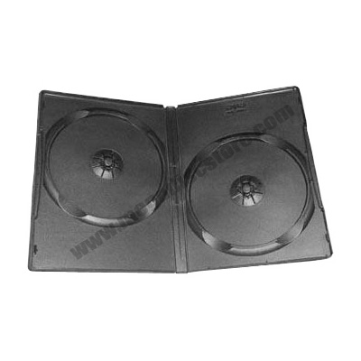 14mm DVD Case Double Black - Click Image to Close