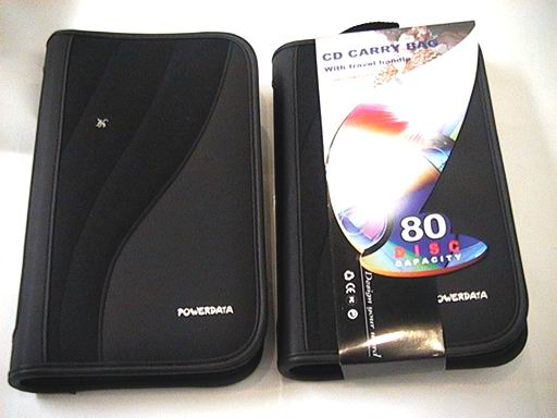 80 CD/DVD Wallet Black - Click Image to Close