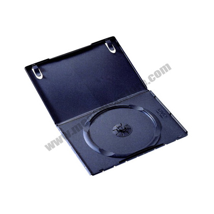 9mm Slim DVD Case Single 1 Disc Holder Black 100 Pk - Click Image to Close