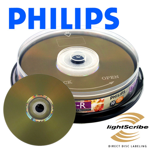 Philips LightScribe DVD-R 16x 4.7GB 25 Pack - Click Image to Close