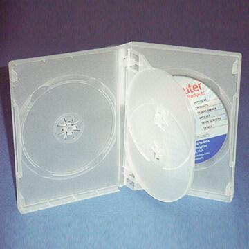 27mm DVD Case 4-in-1 Translucent White 20 Pack - Click Image to Close