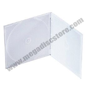 5.2mm Poly CD Case Single Disc Super Clear 50 Pack - Click Image to Close