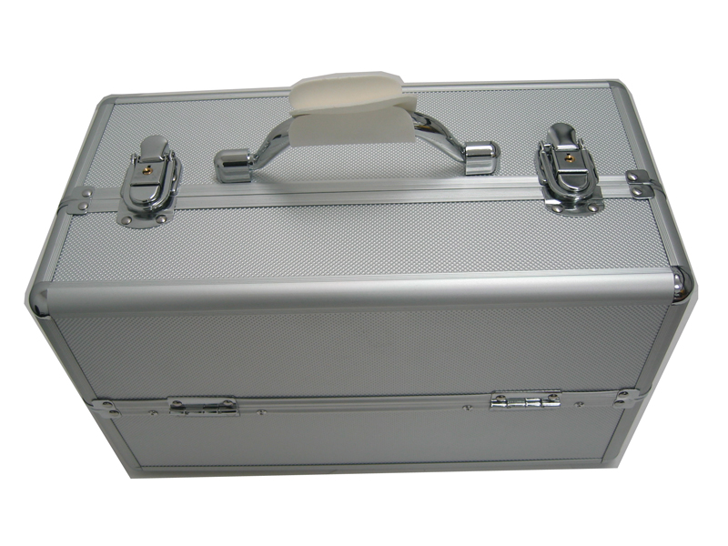 Silver Makeup Train Case Free Shipping - Click Image to Close