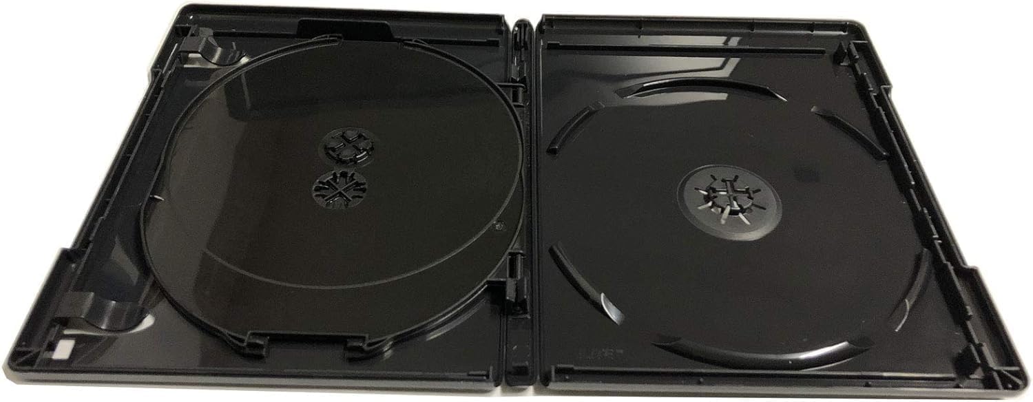 Viva Elite 4K UHD Blu-ray Replacement Case, 12.5mm, 3-Disc Capacity, 28-Pack, Black - Click Image to Close