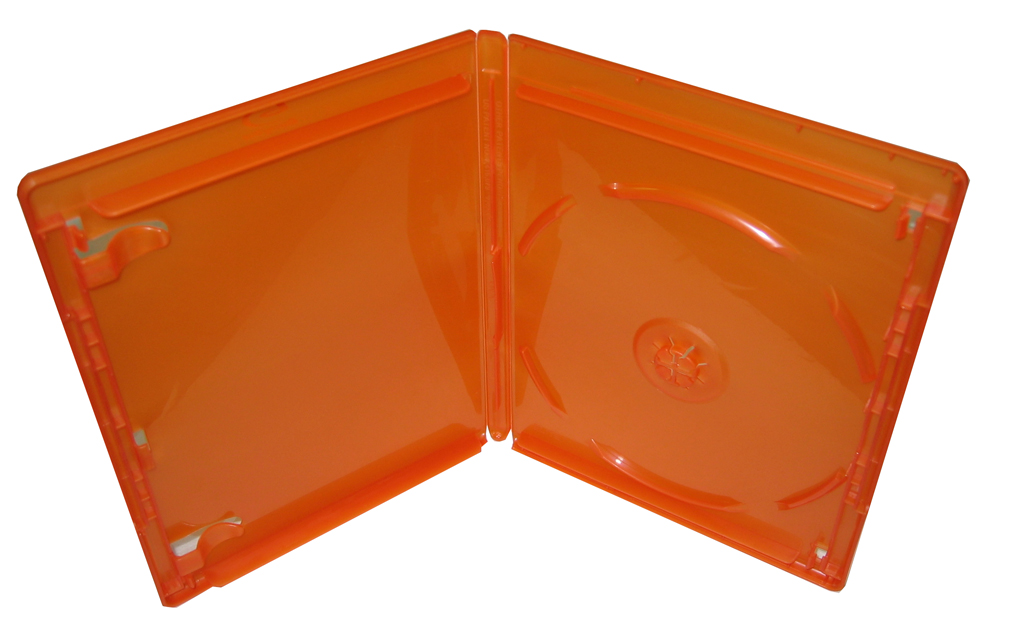 20 Pack VIVA ELITE Blu-Ray Case Single 20Pk Orange Transparent - Click Image to Close