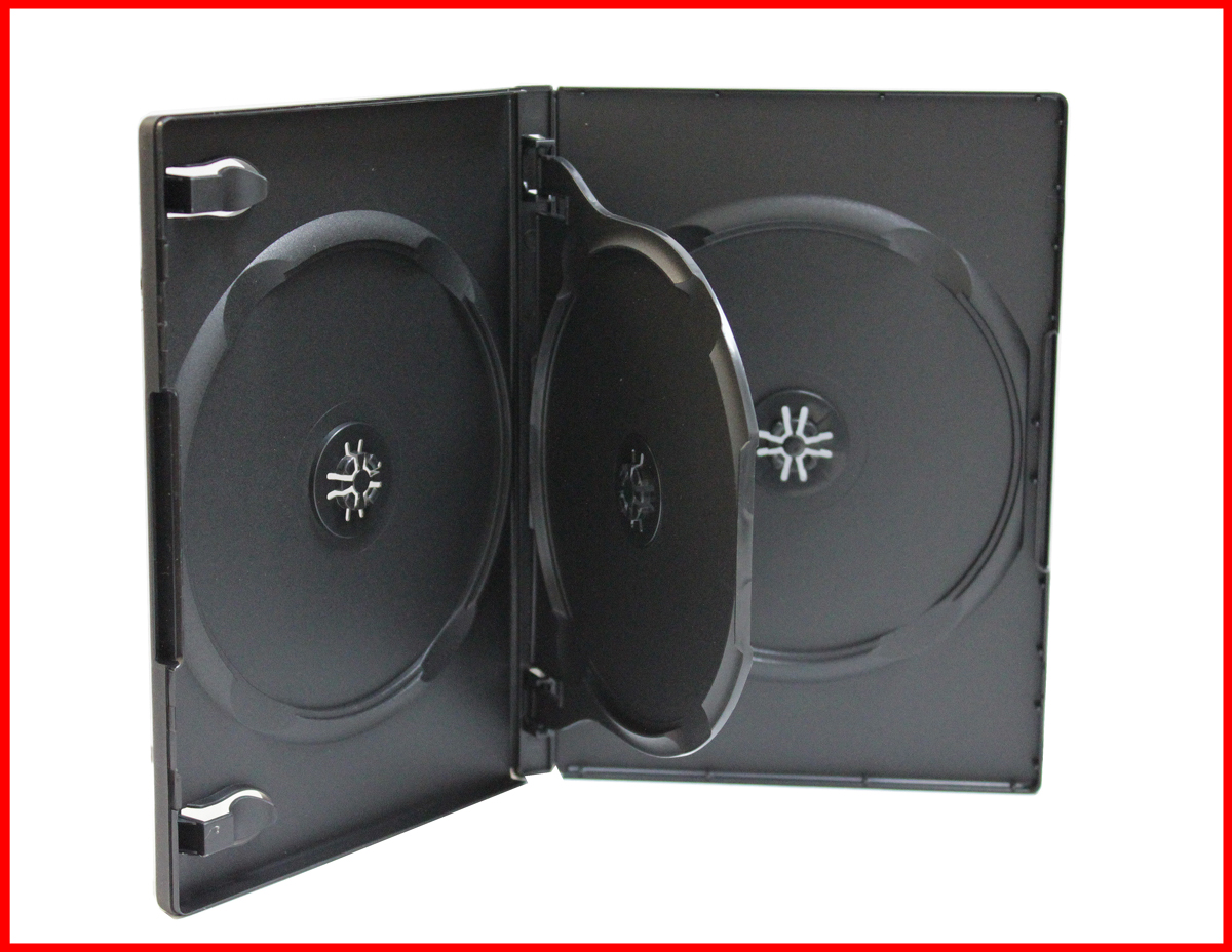 14MM DVD CASE 4-IN-1 BLACK WITH FLAP PREMIUM QUAD BOX HOLDER 4 DISCS MEGADISC BRAND - Click Image to Close