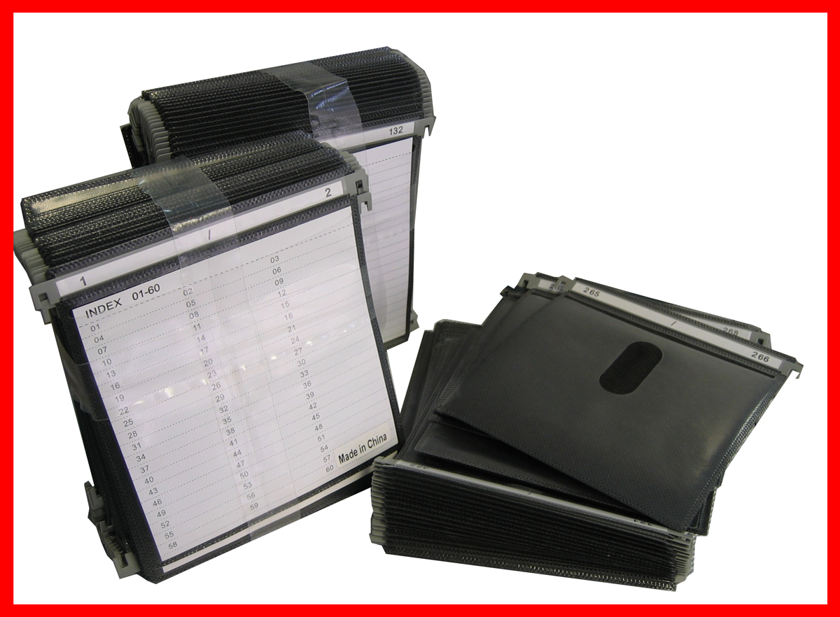 Premium Black Hanging CD DVD Plastic Refill Sleeves for Aluminum Cases, Media Storage Cases 100pcs pack - Click Image to Close