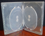 Viva Premium Clear Quad 4 DVD Cases Boxes 14mm Four Discs Holders One-Time