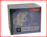 10 Imation 8X DVD+RW ReWritable Blank Disc Storage Media 4.7GB With Jewel Case 10 Imation 8X DVD+RW ReWritable Blank Disc Storage Media 4.7GB With Jewel Case
