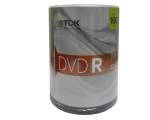 TDK DVD-R 16X 4.7GB 100 Pk Cake Box
