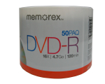 Memorex DVD-R 50PK 1-16X 4.7GB 120Min Cake Box