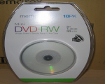 Memorex Mini DVD-RW 20 PK 2X 1.4GB 30Min Rewritable DVD Free Shipping Memorex Mini DVD-RW 20 PK 2X 1.4GB 30Min Rewritable DVD Free Shipping
