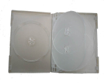 27MM DVD CASE 6-IN-1 SEMI-CLEAR 2 pcs Free Shipping